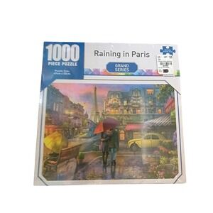 Crown Grand Series Raining in Paris 1000 Piece Jigsaw Puzzle New Sealed 69x50cm
